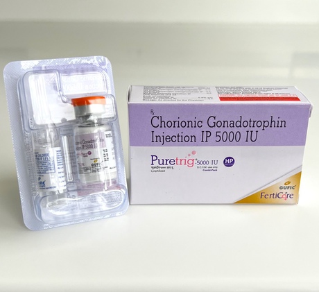 Фото 2 - Chorionic gonadotropin Puretrig Injection IP (Gufic Ltd.) 5000 ME
