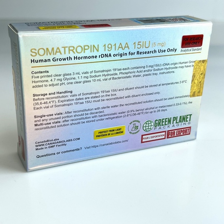 Фото 4 - Somatropin Canada (Canada Peptides Somatropin 191aa) 5fl 15ME