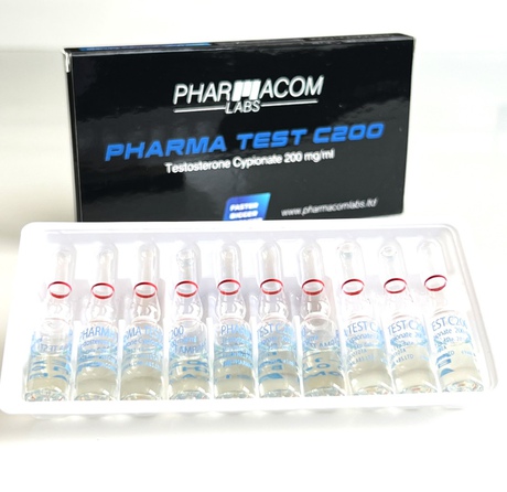 Фото 2 - Testosterone Cypionate Pharmacom ampoules (Pharma Test C200 Pharmacom) 200mg 1ml