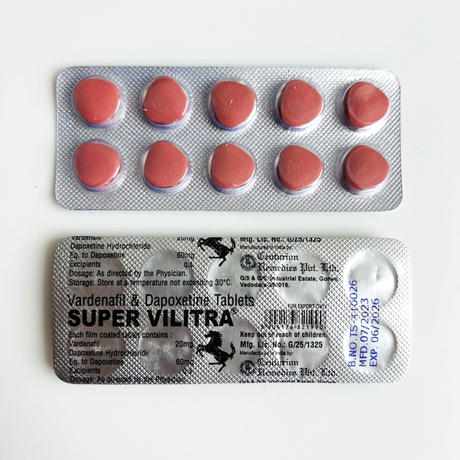 Фото 2 - Super Vilitra vardenafil+dapoxetine (Vardenafil 20 mg + Dapoxetine 60 mg) 10 tablets