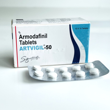 Фото 2 - Armodafinil Artvigil (Armodafinil Artvigil) 50 mg 10 tablets