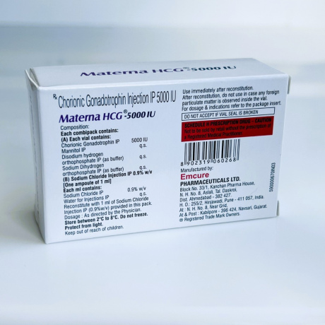 Фото 4 - Chorionic Gonadotropin Materna HCG 5000 ME
