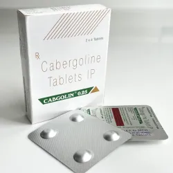 Cabergoline Cabgolin (Cabergoline Tablets IP Cabgolin) 0.25 mg 4 tablets