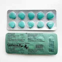 Cenforce-D sildenafil+dapoxetine (Sildenafil 100 mg + Dapoxetine 60 mg) 10 tablets