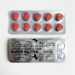 Super Vilitra vardenafil+dapoxetine (Vardenafil 20 mg + Dapoxetine 60 mg) 10 tablets